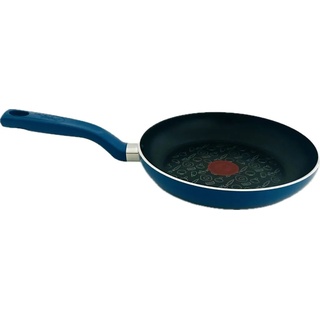 Tefal G80504 Chefclub Bratpfanne 24 cm, Titanium Antihaftversiegelung, Thermo-Signal Temperaturanzeige, Pfanne, Induktion, blau