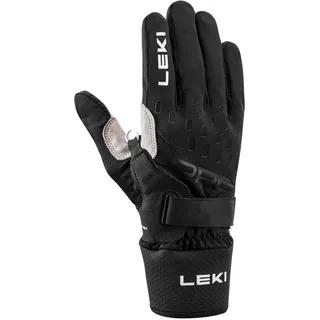 Leki PRC Premium Shark Langlaufhandschuhe Schwarz/Rot/Grau 10,5