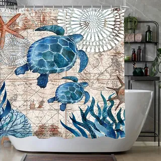 Duschvorhang, Mehrfarbig, Textil, 200x200 cm, Badtextilien, Duschvorhänge