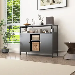 mein-regal Sideboard Mesh Schwarz | Gr.: onesize