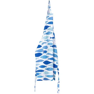 Egeria Kochschürze EGERIA "Marin", blau (weiß), B:60cm L:80cm, Web, Baumwolle, Schürzen, Kochschürze, 60x80 cm