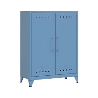 Bisley Fern Sideboard Metall 800 x 400 x 110 mm Blau