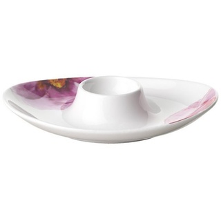 Villeroy & Boch Eierbecher Rose Garden Eierbecher, 15 x 11 x 3 cm, weiß/rosa, (1-tlg) rosa