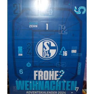 FC SCHALKE 04  2024 Adventskalender mit Schokolade  199,95 Euro/Kg Neu,Lizenz