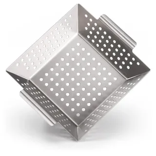 Blumtal Grillkorb 21 cm Edelstahl silber