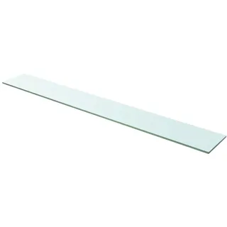 Kavolet 110x15 cm Glasboden Glasscheibe Glasplatte Glasregal Transparent Regalboden Glas Einlegeboden Glasablage für Badezimmer Wandregal Badablage 8 mm stärke
