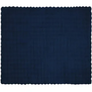 vidaXL Olite Kunstfell Decke 240 x 270 cm Marineblau
