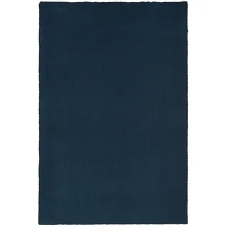 Snapstyle Hochflor Shaggy Teppich 80 x 240 cm Blau