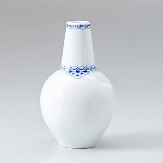 Royal Copenhagen Vase Princess Porzellan Weiß-Blau, Größe: 15cm, 1058873