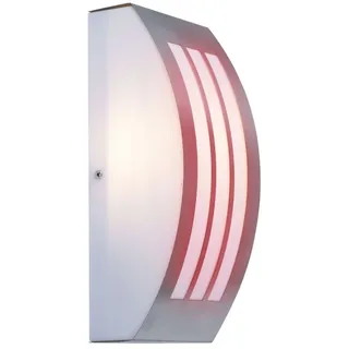 ETC Shop Außenwandleuchte Aluminium 9,0 cm inkl. RGB LED Leuchtmittel silber