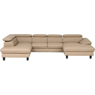 Home Affaire Wohnlandschaft U-Form 3-Sitzer Braun
