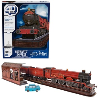 Spin Master 3D-Puzzle 4D Build - Harry Potter - Hogwarts Express, 181 Puzzleteile bunt