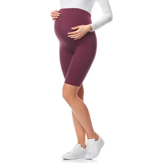 Be Mammy Damen Kurze Umstandsleggings Bequeme und Schwangerschaftsleggings aus Baumwolle Umstandshose Umstandsmode für Sommer BE20-228 - 4XL
