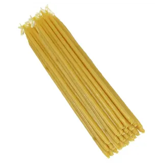 NKlaus Bienenwachskerze 340g Kerzen 100% Bienenwachs H: 16cm Handarbeit Gr gelb