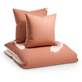 sleepwise Bettwäsche Soft Wonder-Edition Bettwäsche, Mikrofaser-Fleece, 3 teilig braun|orange