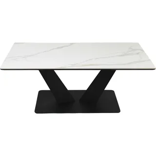 Paroli Couchtisch Amelie weiß Hochglanz B/H/T: ca. 110x42x60 cm - weiß