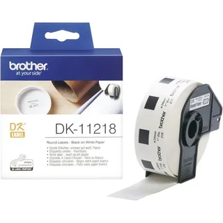 Brother CD/DVD-Etiketten DK11218 Weiß Ø 24,0 mm 1.000 St.