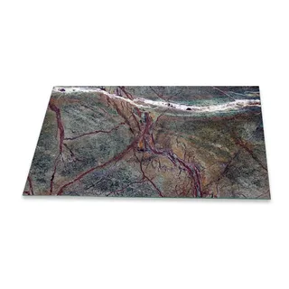 Funkenschutzplatte Glas Kaminofen Marmor 90 cm Kamin Platte Bodenplatte Glasplatte für Grill Unterlegplatte Glas für Feuerstelle