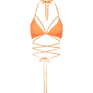 LSCN BY LASCANA Triangel-Bikini-Top Damen neon orange Gr.38 Cup A/B