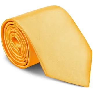 URAQT Herren Krawatten, Satin Elegant Krawatte 8 cm für Herren, Klassische Hochzeit Krawatte für Büro oder Festliche Veranstaltungen (Golden)