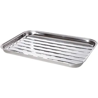 Edelstahl-Grillschale 34x24x2,5 cm: Vielseitig für alle Grillarten