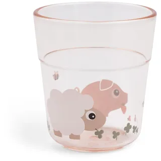 Done by Deer Tiny Farm Plastikbecher 0,18 l Rosa