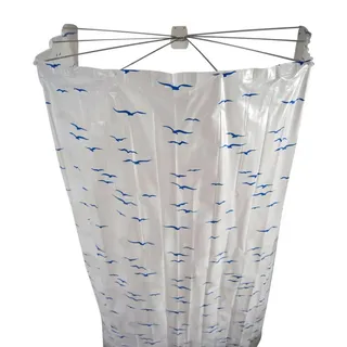 RIDDER Duschvorhang Sylt 210 x 170 cm blau
