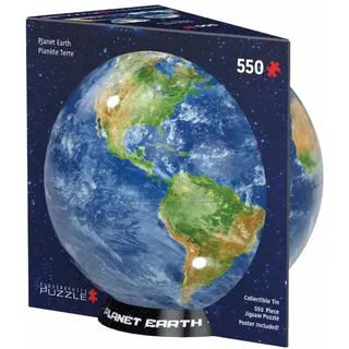 Eurographics Puzzle in Blechdose Planet Erde, Smart Cut, 550 Teile, 33 x 48 cm, 8551-5862