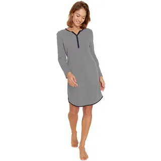 Rösch Damen Nachthemd Baumwolle mit Langarm Pastell-Punkte-Druck 1884191 46 c10063 - 46