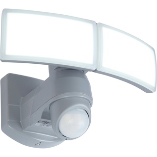 LUTEC LED Außen-Wandleuchte ARC, LED fest integriert, Kaltweiß, Einstellbare Leuchtenköpfe weiß