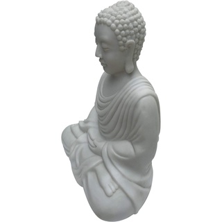 TrendLine Statue Buddha 50 cm weiß