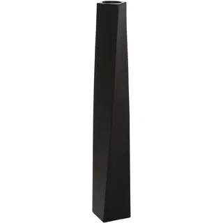 VIVANNO Bodenvase Standvase Fiberglas Schwarz Matt - HYDRON 80 Deko-Vase