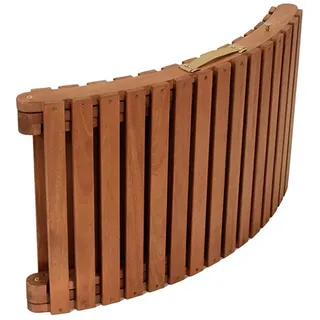 TPFGarden Gartenliege LINCOLN, Sonnenliege - Klappbare Gartenliege aus Akazien-Holz, Bequeme Relaxliege mit Polsterauflage rot - ergonomisch geformt, Hochwertige Outdoor Liege - Maße (BxHxT): 54 x 64 x 183 cm braun