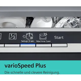 Siemens iQ300 SN53ES04TE Einbau-Geschirrspüler (teilintegrierbar, 598 mm breit, Edelstahl)