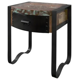 Massivmoebel24 Nachtschrank Altholz 50 x 40 x 60 cm mehrfarbig