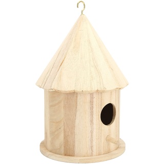 OKAT Vogelhaus aus Holz, Vogelhaus Vogelhaus Bastelset Langlebiges Vogelhaus aus Holz zum Aufhängen für den Garten für den Balkon für Zuhause für den Garten
