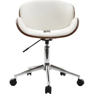 miliboo Design-Bürostuhl Holz WALNUT