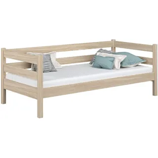 N-Wood Tagesbett, Sonoma Eiche, Holz, Echtholz,Eiche, 90x190 cm, Kinderzimmer & Jugendzimmer, Jugendmöbel, Jugendbetten