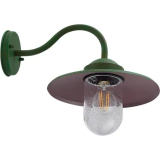 LINDBY Laterne Aluminium 29,0 cm E27 spritzwassergeschützt grün