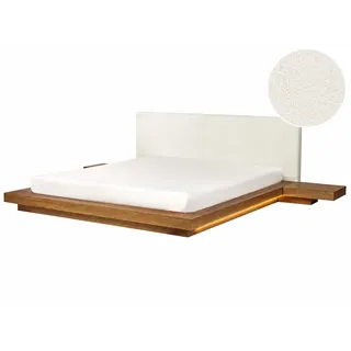 Beliani Zen 180 x 200 cm LED Braun