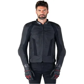 Alpinestars Missile V3 Motorrad Lederjacke Schwarz 56