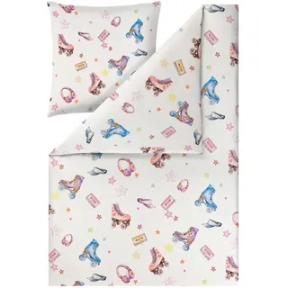 Estella Starlight Satin Bunt 135 x 200 cm + 80 x 80 cm