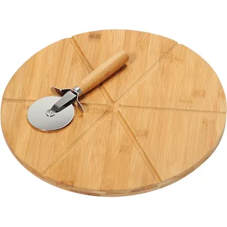 KESPER Pizza-Teller mit Pizza-Schneider, 32 cm