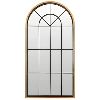 scena living Wandspiegel ARCUS 110 x 56 cm Braun/Schwarz