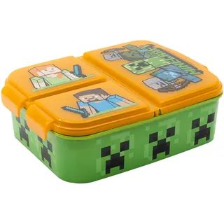 Stor Minecraft Brotdose mit 3 Fächern