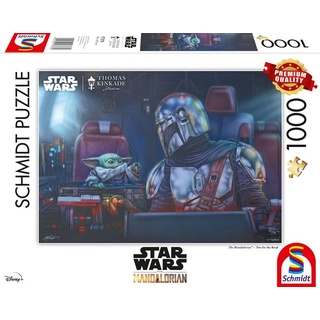 Schmidt Spiele Puzzle Kinkade Star Wars Two for the Road 57378, 1000 Puzzleteile