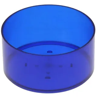 runde Kunststoff Teelichthüllen 37x19mm - Kerzengießen Klassische Rundform, Farbe:Dunkelblau, Anzahl:250 Stück
