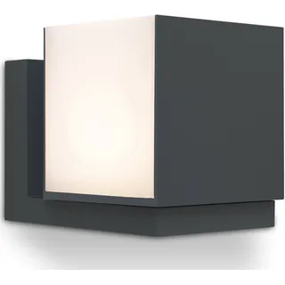 Lutec Außen Wandleuchte CUBA drehlbar anthrazit warmweiß 600lm IP54 - 5193803118