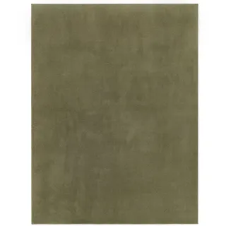 TT Home Unifarben Kurzflorteppich 240 x 340 cm Hellgrün