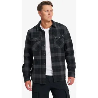 Bonfire Flannel Shirt Herren Black/Anthracite, Größe:2XL - Herren > Oberteile > Hemden - Schwarz